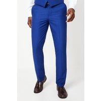 Mens Bright Blue Slim Fit Suit Trouser - 44R