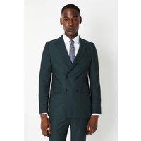 Burton Mens Blazer Dark Green Slim Fit Suit For Formal Business