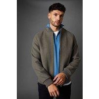 Mens Mushroom Wool Blend Bomber - Xxxl