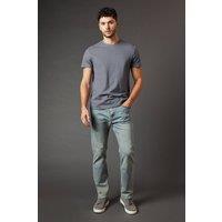 Mens Light Vintage Wash Stretch Straight Fit Jeans - Light Wash - 36S