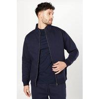 Burton Men Zip Through Jersey Bomber in navy | Size: X-Large