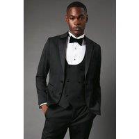 Mens Black Slim Fit Tuxedo Suit Jacket - 40S