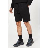 Mens Jersey Sweat Shorts - Black - S