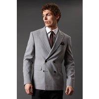 Burton Light Grey Double Breasted Suit Mens Smart Suits