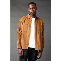 Mens Corduroy Overshirt - Natural - S