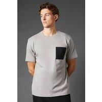 Mens Burton 1904 Contrast Pocket T-Shirt - Grey - M
