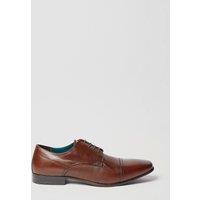 Mens Dark Brown Banks Smart Derby Shoes - 6