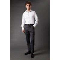 Mens Khaki Twill Stretch Slim Fit Smart Trousers - Olive - 36S