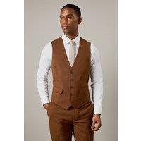 Mens Copper Twill Waistcoat - Xl