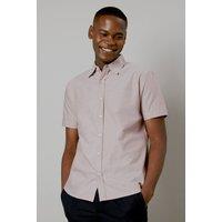 Mens Red Oxford Short Sleeve Shirt - Xxl