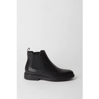 Mens Black Smart Chelsea Boots - 8