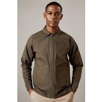 Mens Khaki Logan Canvas Jacket - Olive - S