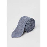 Mens Navy Tweed Tie - One Size