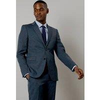 Mens Navy Marl Slim Fit Suit Jacket - 36R