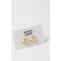Mens Gold Round Cufflinks - One Size