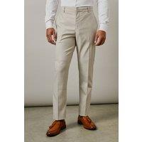 Mens Neutral Stretch Slim Fit Smart Trousers - 38R