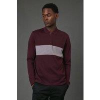 https://www.burton.co.uk/product/maine-burgundy-birdseye-chest-stripe-zip-neck-polo-shirt_edd09256?colour=burgundy&size=XL
