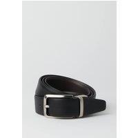 Mens Black Reversible Leather Belt - Xl