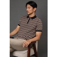 Burton Men Black Short Sleeve Pattern Polo | Size: 2X-large