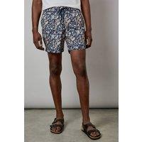 Mens Navy Sunset Camo Print Swim Shorts - Xxl