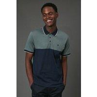 https://www.burton.co.uk/product/maine-khaki-navy-colourblock-polo-shirt_edd09407?colour=khaki&size=S