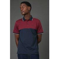 https://www.burton.co.uk/product/maine-red-navy-colourblock-polo-shirt_edd09408?colour=red&size=L