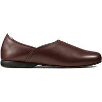 Clarks Men Harston Elite Slipper Burgundy Leather Slippers,Slip Ons in Red | Size: 11-Standard Fit