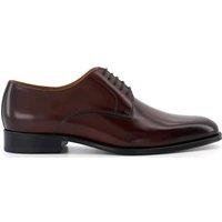 Dune London Men Wide Fit 'Salisburry' Leather Oxfords in Dark Brown | Size: 6