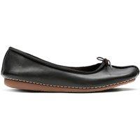 Clarks Women Freckle Ice Black Leather Pumps | Size: 6.5-Standard Fit