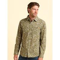 Brakeburn Men Bellshill Shirt in Khaki | Size: X-Large
