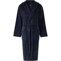Savile Row Company London Men Navy Supersoft Fleece Hooded Dressing Gown | Size: 2X-large