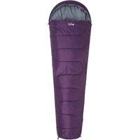 Mountain Warehouse Basecamp 250 Mummy Sleeping Bag 2 Seasons Insulated 5-15C in Dark Mauve
