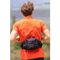 Mountain Warehouse Men Traverse Waist Bag with Drink Holders & Waist Belt Sports Bag in Black