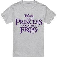 Disney The Princess And The Frog Logo T-Shirt Grey | Size: Medium