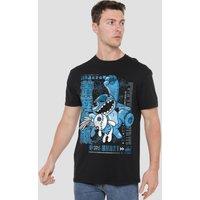 Disney Lilo And Stitch Manga Jump T-Shirt, Black | Size: Small