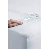 Cotton Traders Cotton Soft Waterproof Mattress Protector in White | Size: Double