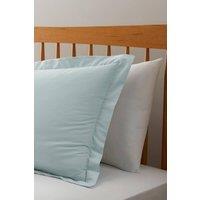 Cotton Traders 200 Thread Count Oxford Pillowcase Pair in Duck Egg Blue