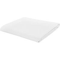 Catherine Lansfield 'Easy Iron Percale' Flat Sheets in White | Size: Super King Flat