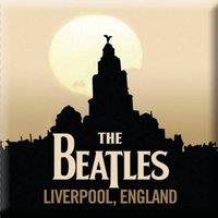 The Beatles Liverpool Fridge Magnet in Yellow