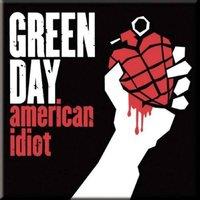 Green Day American Idiot Fridge Magnet in Black