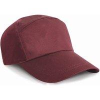 Result Men Plain Baseball Cap in Burgundy