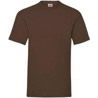 Fruit of the Loom Men Valueweight Short Sleeve T-Shirt in Chocolate | Size: 2X-large
