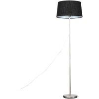 ValueLights Charlie Modern Stem Black Floor Lamp