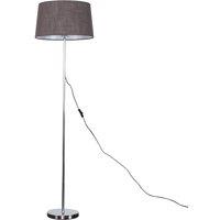 ValueLights Charlie Modern Stem Grey Floor Lamp