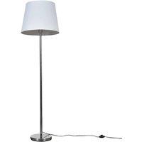 ValueLights Charlie Modern Stem Silver Floor Lamp