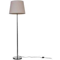 ValueLights Charlie Modern Stem Silver Floor Lamp