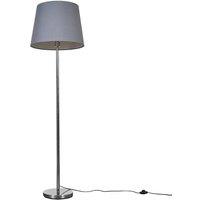 ValueLights Charlie Modern Stem Silver Floor Lamp