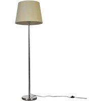 ValueLights Charlie Modern Stem Silver Floor Lamp