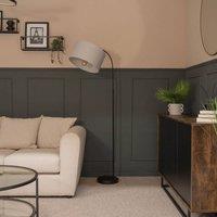 ValueLights Curva Black Floor Lamp Base