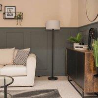 ValueLights Charlie Black Floor Lamp